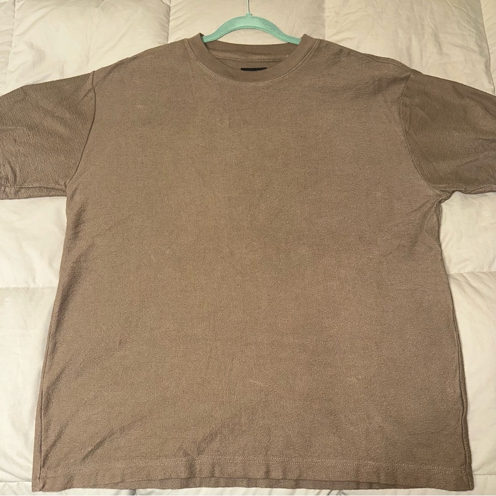 PacSun Tan Short Sleeve Textured Tee